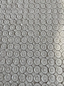 mesh and lazer cut leather imetation embroidery fabric