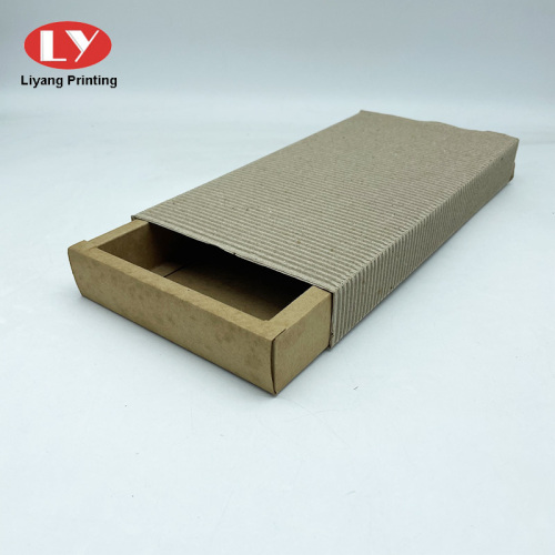 Corrugated Wave Paper Sleeve folding Kraft Slide Box