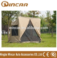 Simple convenient easy to build car camping side tent