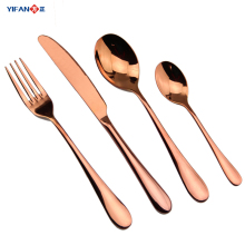 Gold dining set, gold plated flatware wholesale, cutlery