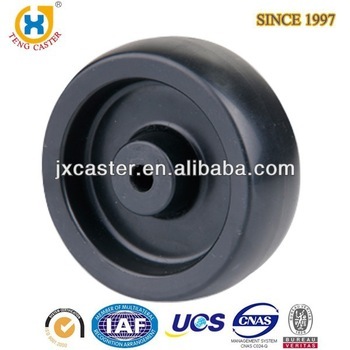 125mm PP wheel, black PP wheel