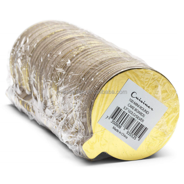 Golden Pastry Plates & Mini Cake Boards for Bakery Supplies