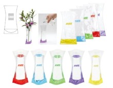 Clear PVC Folding Vase with Custom Logo Promotional Gift Use Giveaways Gadgets