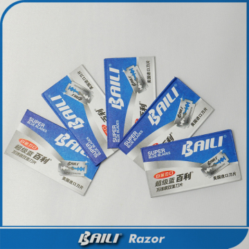 Men shaving safety double edged razor head platinum blades