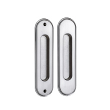 Round sliding door handle