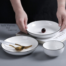 nordic white ceramic dinner set dinner table set porcelain china dinner sets for restaurant