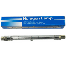 High Luminous Efficiency Clear Quartz Glass Halogen Linear Tube Lamp
