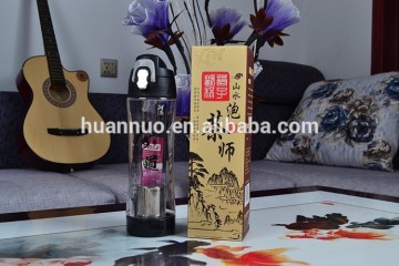 2015 new PC tea bottle with filter water bottle water filter bottle plastic water bottle