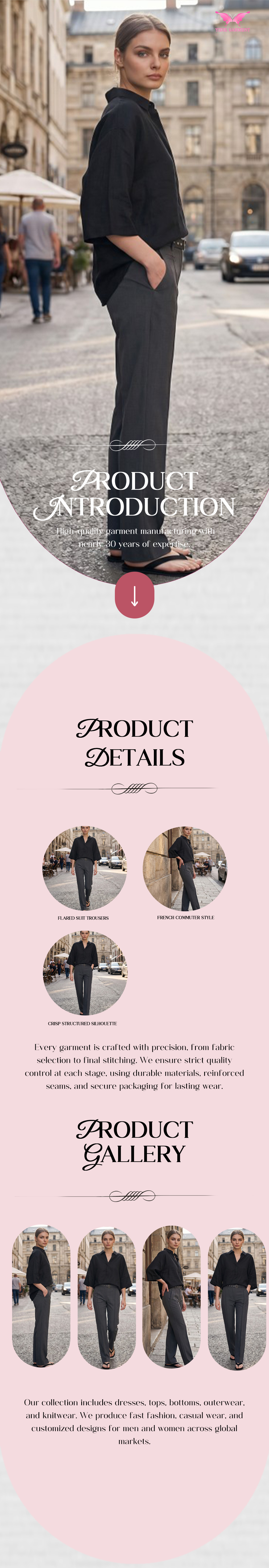 Pantaloni da abito svasati 55 Flared suit trousers 55