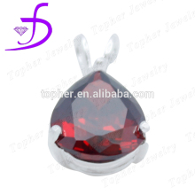 fashion good quality Ziron products CZ main stone pendant silver jewelry