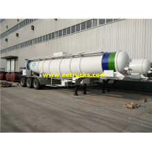 21000L 3 Axles Sulfuric Acid vận chuyển Trailers