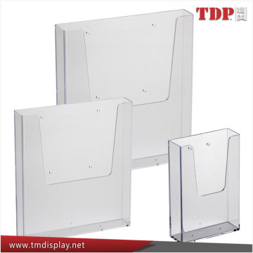 Factory Directly Clear A3 A4 A5 Wall Mounted Acrylic Brochure Holder