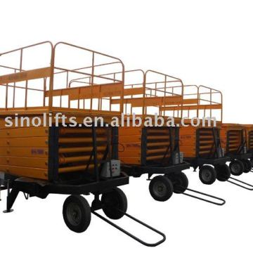 dragged mobile Scissors lift