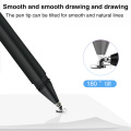 Penna stilo touch con punta in fibra 2 in 1