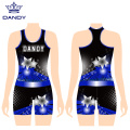 Shining Girl Sleeveless Warm Up Wear Cheerleading Uniformen