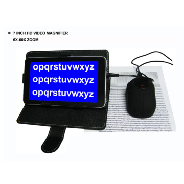 7 Inch Mouse Visual Aid: Portable Electronic Magnifying Glass for Low Vision Seniors