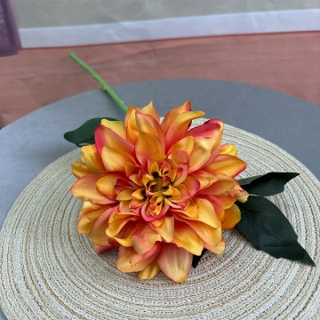 Modern Multicolor Caramel Artificial Chrysanthemum Flowers for Wedding Decoration