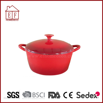 Enamel cast iron casserole
