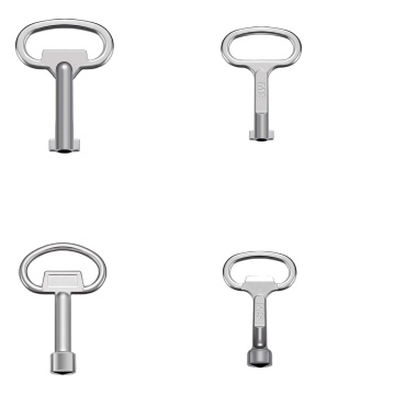 Electrical Cabinet Door Opener with Gas Water Meter Switch Key Spanner Key