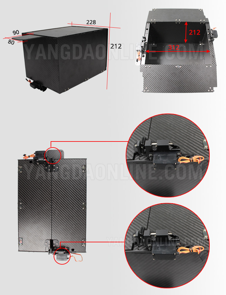 UAV delivery box for remote rescue and emergence