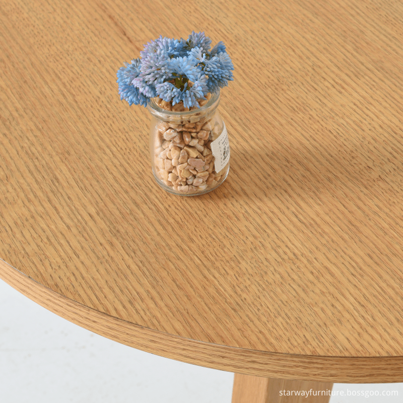 Moderna moderna estilo europeu de madeira maciça mesa e cadeiras