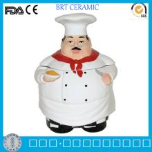 Likable Fat Italian Chef Ceramic Cookie Jar                
                                    Quality Assured