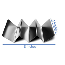 Taco Holder Stand Stainless Steel 4 pack