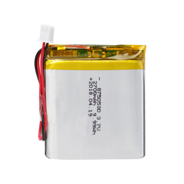 Niedrigtemperatur 875053 3,7 V 2700 mAh Li-Polymer-Batterie