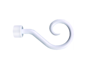 Hook plastic head curtain rod