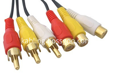 3RCA M TO 3RCA F 3RCA M TO 3RCA F