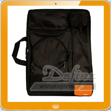 Black Nylon Art Portfolio Carry Backpack Bag