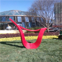 Moder art fiberglass outdoor sculpture