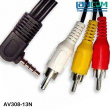 LC OEM,ODM Welcome stereo cable, audio cable customized LOGO printed, stereo audio cable 3.5mm stereo cable