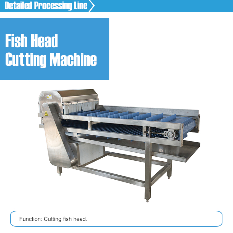آلة تقطيع الأسماك عالية الجودة في خط معالجة الأسماك