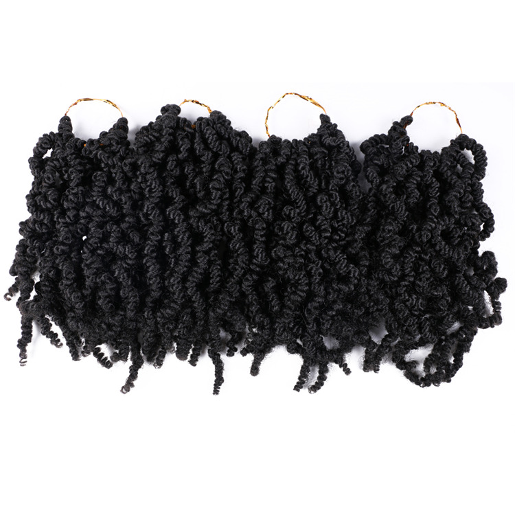 Pre twisted Spring Twists Crochet Hair Braids 10 inch Bomb Twists