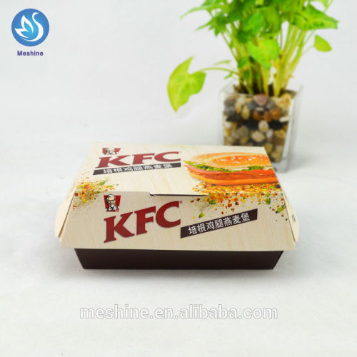 Hot selling burger box making/ hamburger box