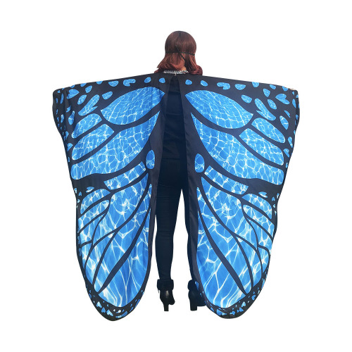 Butterfly Wings Shawl Fairy Soft Fabric for Women Ladies Party Nymph Costume Accessory