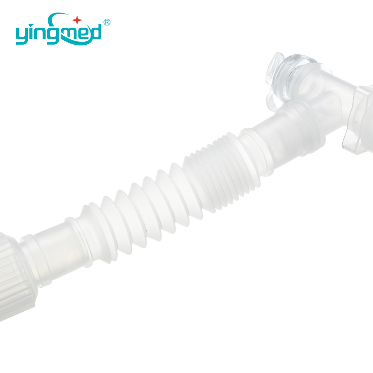 Monté de catéter médico de tubo corrugado de extensión flexible