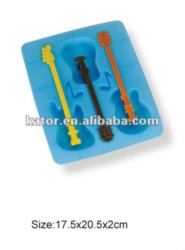 guitar shaped Silicone ice cube tray