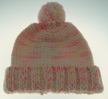 Ladies Acrylic Multicolour Knitted Beanie Hat