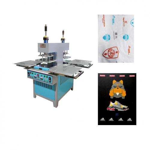 Vertical rubber logo making machine