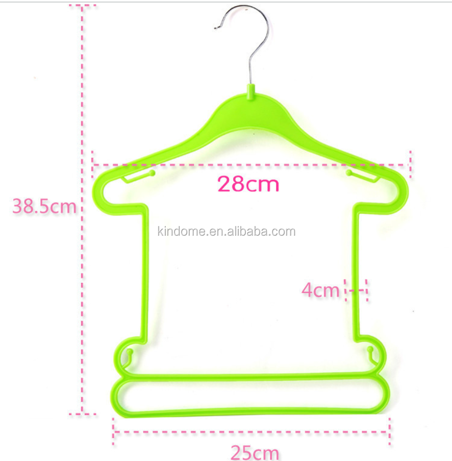 Custom logo sets new born small plastic baby hangers for shop display