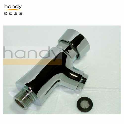 Short cylindrical hand-push Wall Mounted Self Closing Faucet