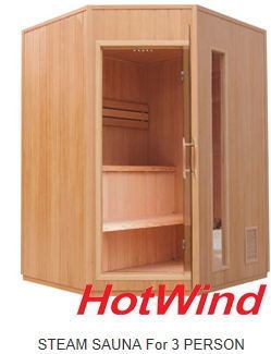 3 Person Finnish Sauna Steam Sauna Cabinet