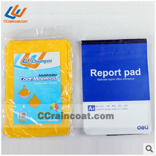 Thời trang chất lượng cao pvc mưa poncho nhất dành cho người lớn 2014 mới