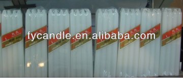 custom shaped white candles