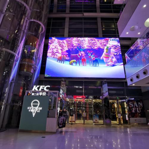 Transparent LED Glass Wall Display For Lift