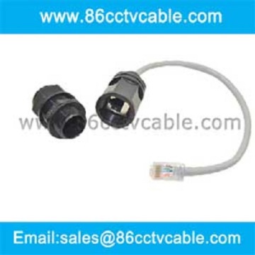 Waterproof RJ45 Coupler Connector with Cable