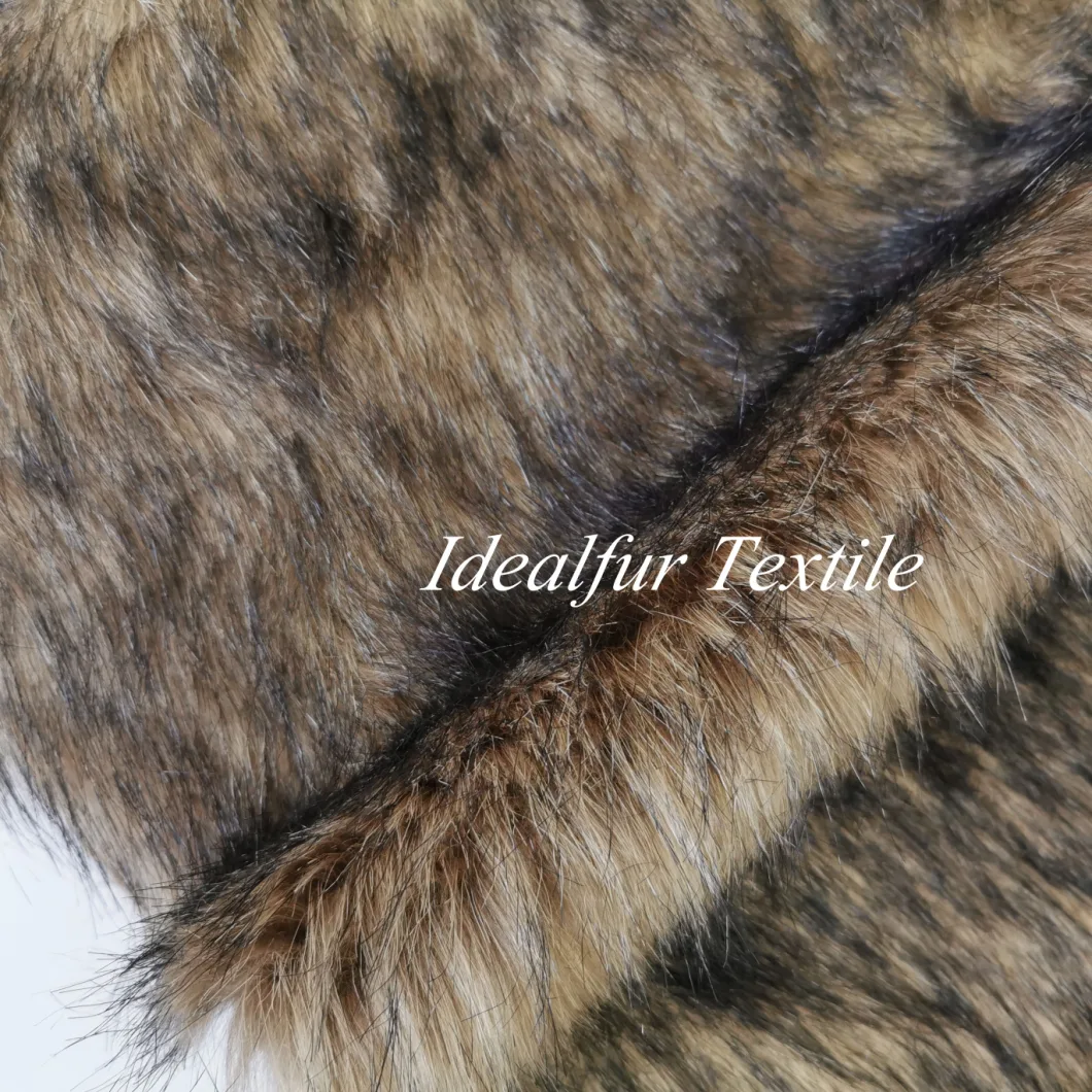 Tip Dyed Long Pile Raccoon Faux Fur Fabric for Garments