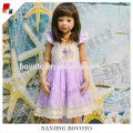 Hot sale lavender embroidered full lining toddler dress